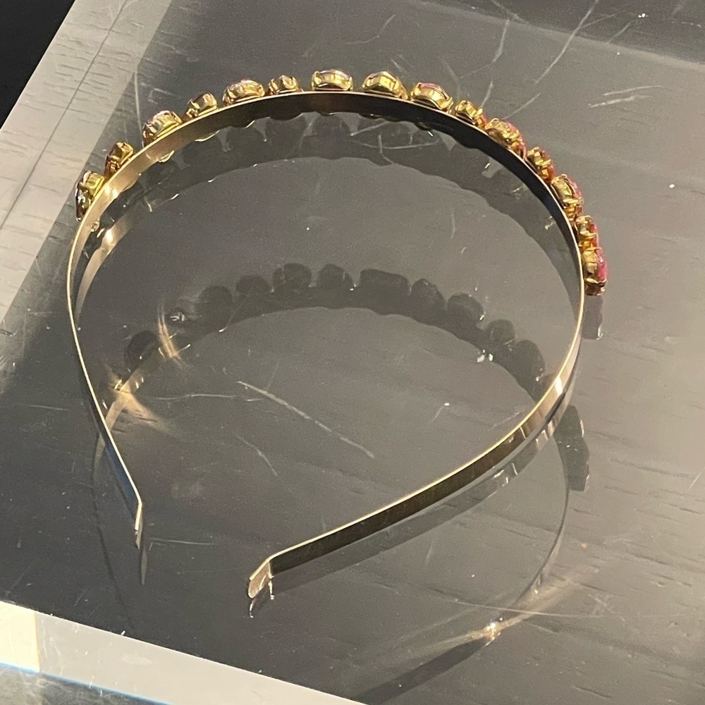 𝅺pink Heart Rhinestone Headband. - Picture 13 of 16
